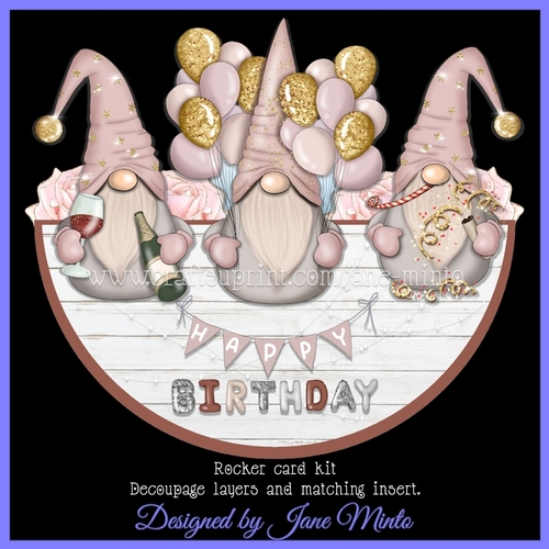 GNOMEY BIRTHDAY ROCKER CARD