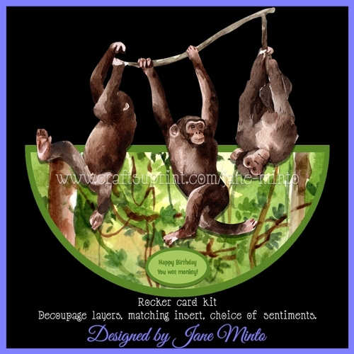 LITTLE MONKEYS ROCKER CARD