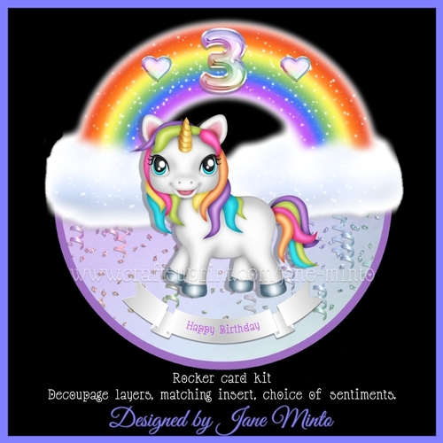 UNICORN ROCKER CARD