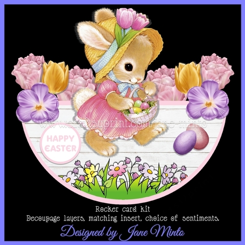 COLLECTING EGGS rocker card