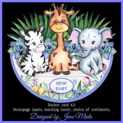 JUNGLE BABIES ROCKER CARD