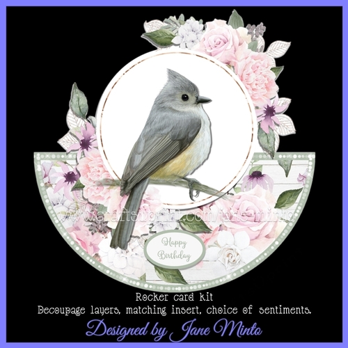 PRETTY BIRD 1 rocker card