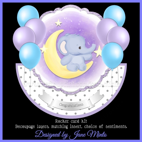 BABY ELLIE rocker card