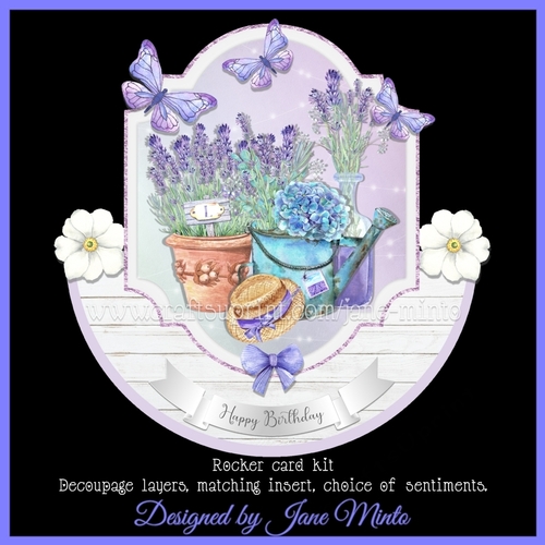 LOVELY LAVENDER rocker card - CUP1104544_57683 | Craftsuprint
