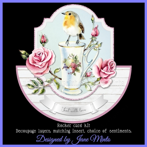 ROSEY ROBIN rocker card