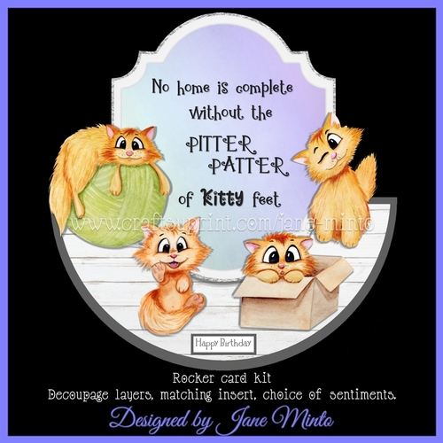 KITTY FEET ROCKER CARD
