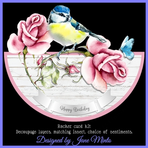 BLUE TIT rocker card