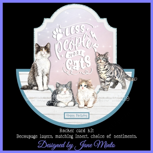 MORE CATS rocker card