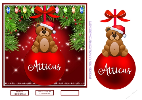CHRISTMAS BAUBLE - ATTICUS