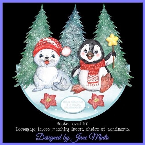 FROSTY FRIENDS rocker card