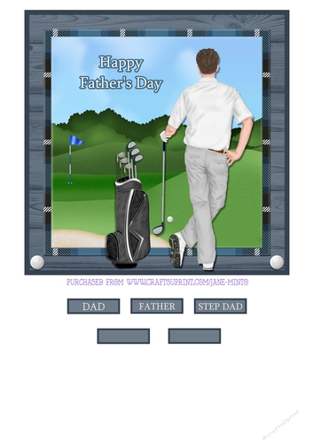 GOLFER Fathers Day