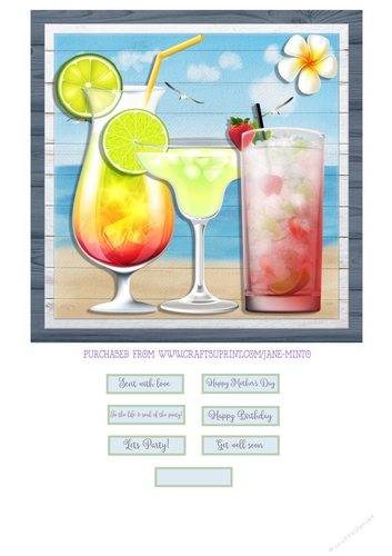 TOTALLY TROPICAL TASTE quick card