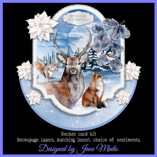 WILD CHRISTMAS rocker card