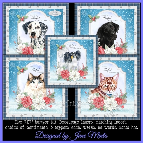 CHRISTMAS PORTRAIT PETS bumper kit