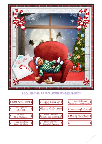 CHRISTMAS EVE quick card