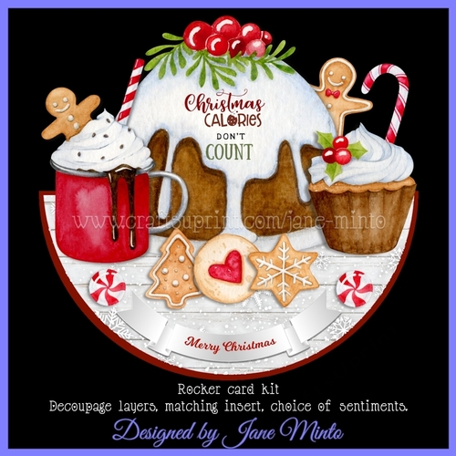 CHRISTMAS GOODIES rocker card