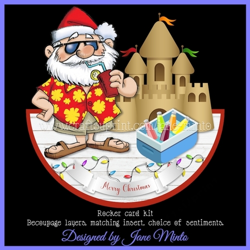 SUNNY SANTA rocker card
