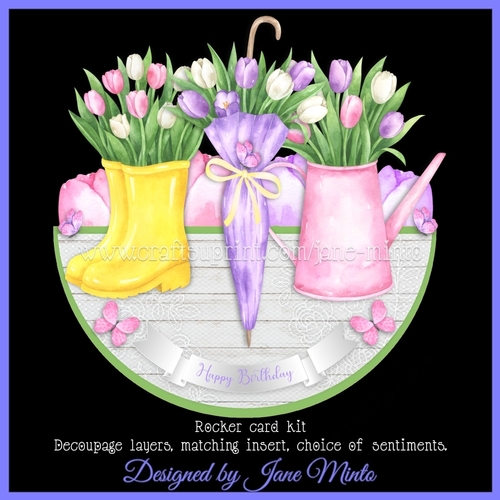 TULIPS FROM AMSTERDAM rocker card