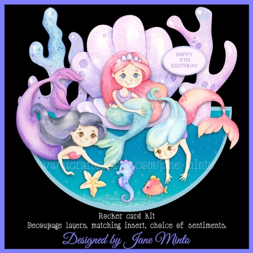 MERMAIDS rocker card