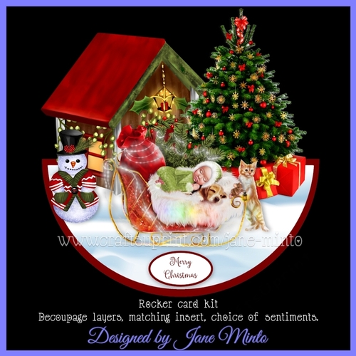 CHRISTMAS BABY rocker card