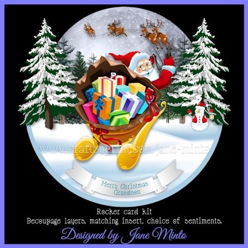 SANTAS SLEIGH rocker card