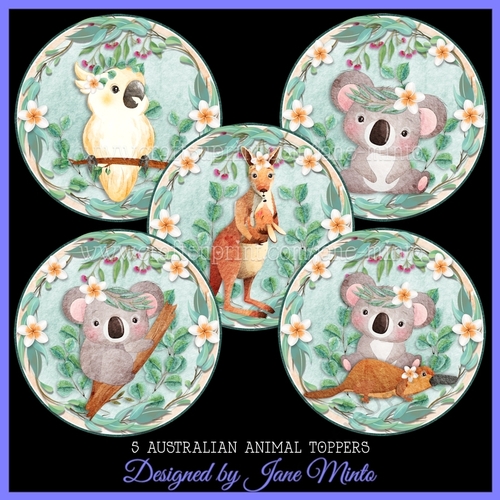 FRANGIPANI ANIMAL TOPPERS
