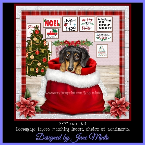CHRISTMAS DACHSHUND mini kit