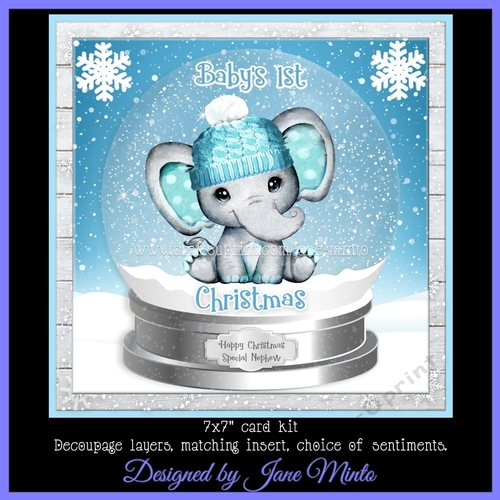 BABYS FIRST CHRISTMAS - BLUE