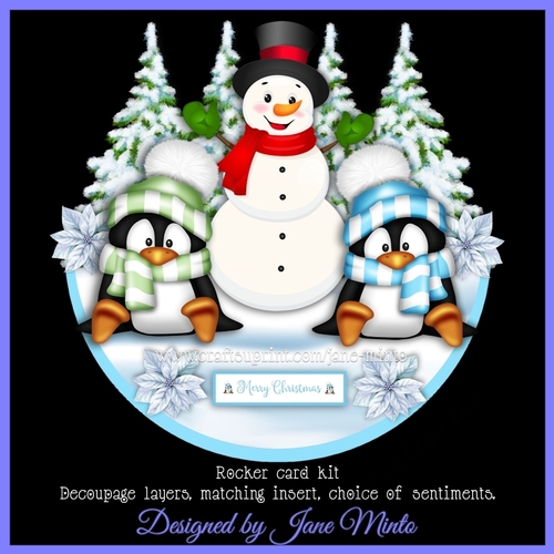 SNOW FRIENDS rocker card