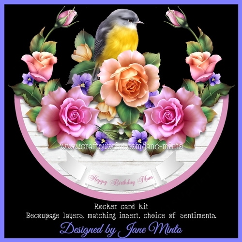 ROBIN & ROSES rocker card