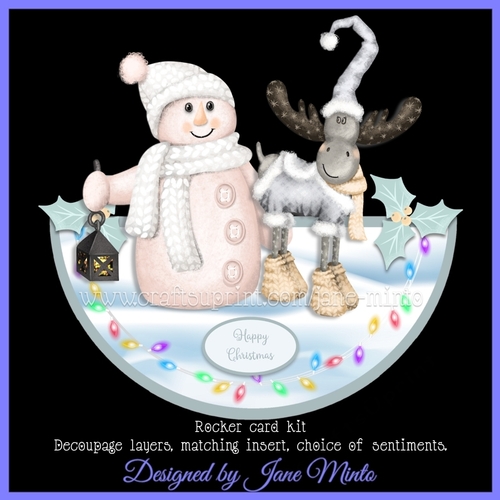 MOOSEY CHRISTMAS rocker card