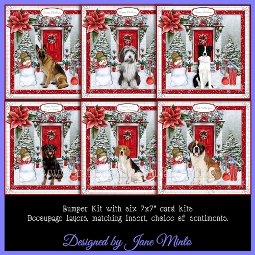 CHRISTMAS DOOR DOGS bumper kit