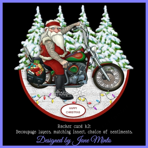COOL SANTA rocker card