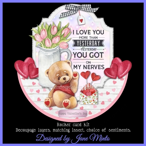 LOVE YOU MORE rocker card