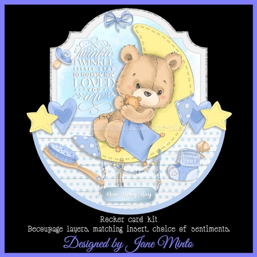 LITTLE STAR rocker card - boy