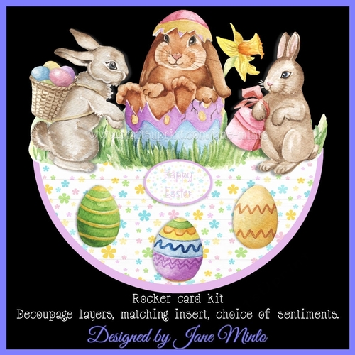 EGG HUNT rocker card