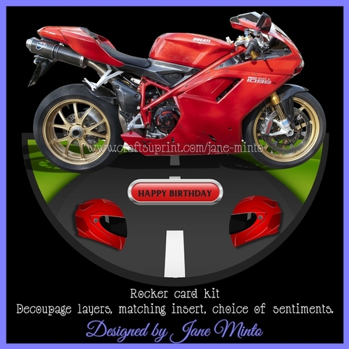 MOTORBIKE rocker card