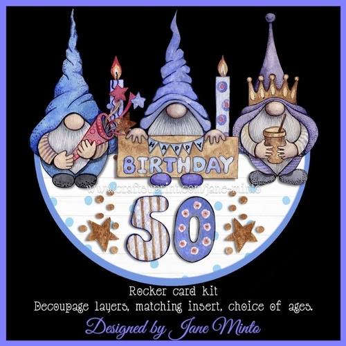 GNOMES BIRTHDAY rocker card