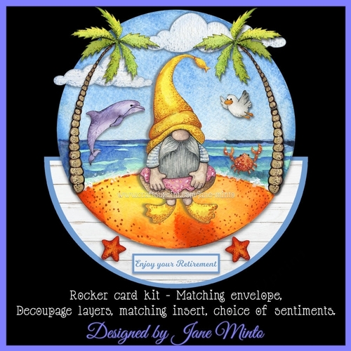 GNOME BEACH rocker card