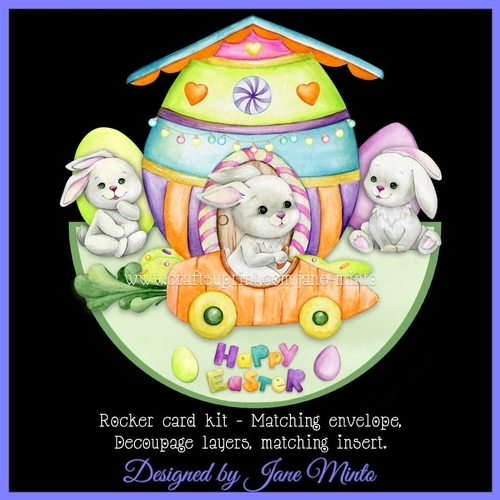 EGG HUNT rocker card