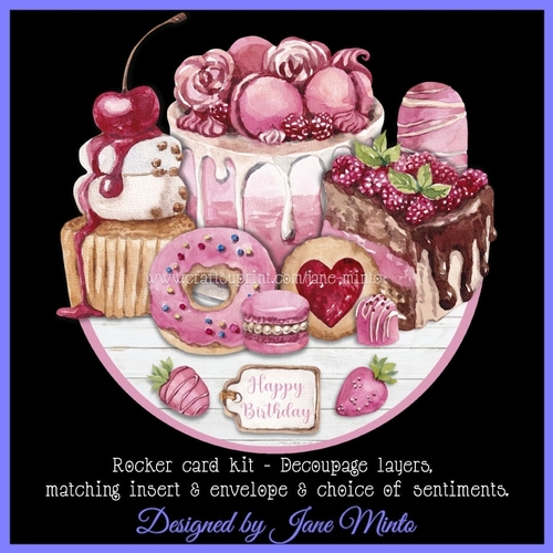 PINK DELIGHTS rocker card