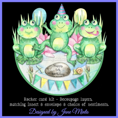 HOPPY BIRTHDAY rocker card