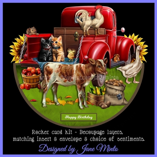 HARVEST TIME rocker card