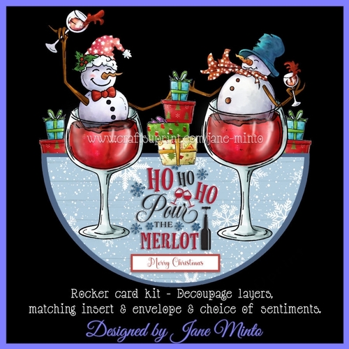 POUR THE MERLOT rocker card