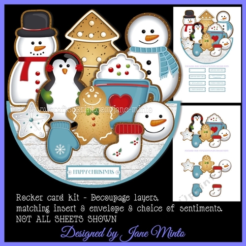 CHRISTMAS COOKIES rocker card