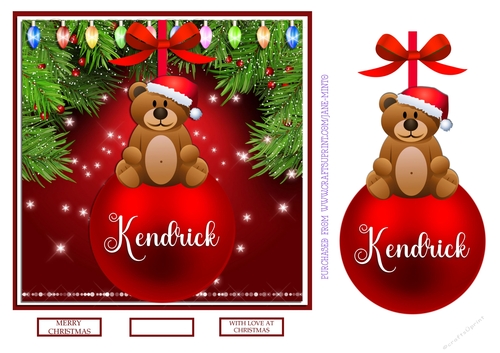 CHRISTMAS BAUBLE - KENDRICK