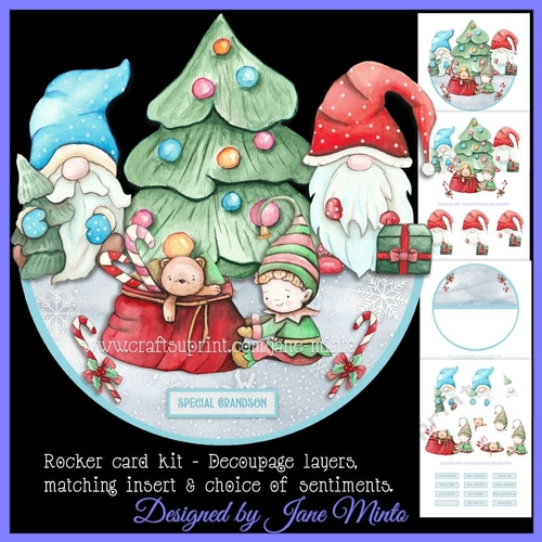 CHRISTMAS TOYS rocker card