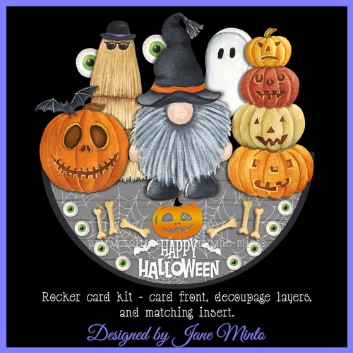 HALLOWEEN GNOME rocker card