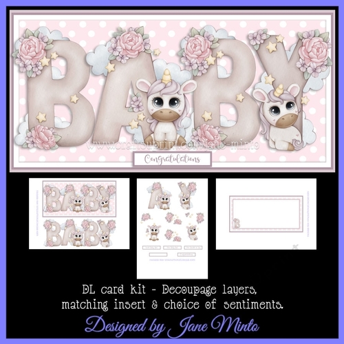 BABY GIRL - DL CARD KIT