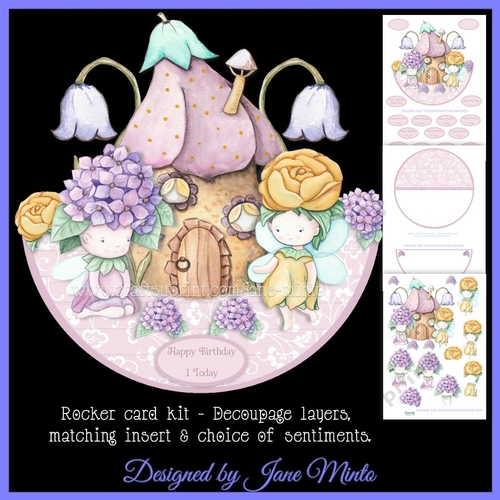 LITTLE FAIRIES rocker card